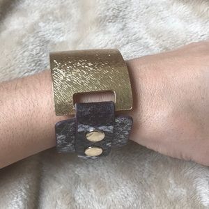 Faux snakeskin bracelet
